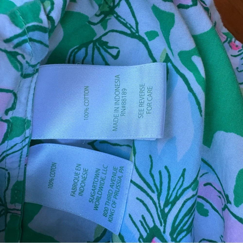 Lilly Pulitzer Spearmint Blossom Views Top - Picture 7 of 8